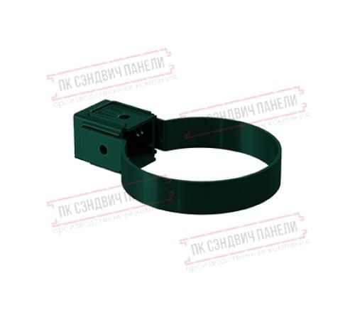 Хомут трубы Kliker ПВХ Premium зелёный инд.упак. RAL 6005