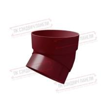 Колено трубы 45 град. ПВХ бордо RAL 3005