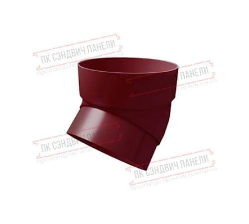 Колено трубы 45 град. ПВХ бордо RAL 3005