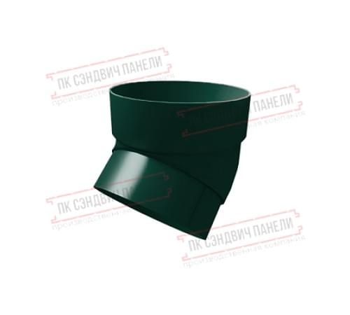 Колено трубы 45 град. ПВХ зелёный RAL 6005