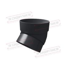 Колено трубы 45 град. ПВХ графит RAL 7024
