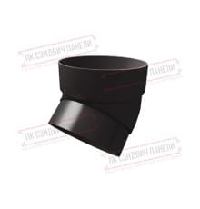 Колено трубы 45 град. ПВХ коричневое RR 32