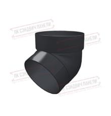 Колено трубы 67 град. ПВХ графит RAL 7024