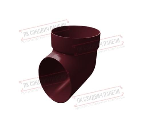 Колено сливное ПВХ бордо RAL 3005