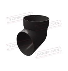 Колено сливное ПВХ коричневое RR 32