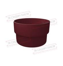 Муфта трубы соединительная ПВХ бордо RAL 3005