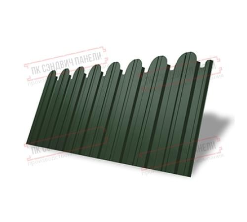 Профнастил фигурный С10 - 0,5 Окрас - Б, GreenCoat Pumatt с пленкой RR 11 (RAL 6020). Профнастил фигурный С10 - 0,5 Окрас - Б, GreenCoat Pumatt с пленкой RR 11 (RAL 6020).