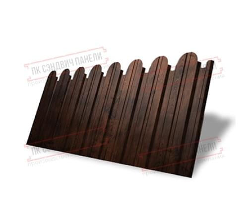 Профнастил фигурный С10 - 0,45 Окрас - А, Print Elite с пленкой Cherry Wood. Профнастил фигурный С10 - 0,45 Окрас - А, Print Elite с пленкой Cherry Wood.