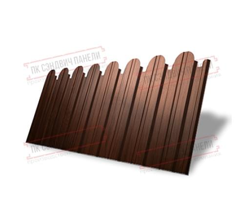 Профнастил фигурный С10 - 0,45 Окрас - Б, Print Elite с пленкой Choco Wood. Профнастил фигурный С10 - 0,45 Окрас - Б, Print Elite с пленкой Choco Wood.