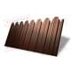 Профнастил фигурный С10 - 0,45 Окрас - Б, Print Elite с пленкой Choco Wood.
