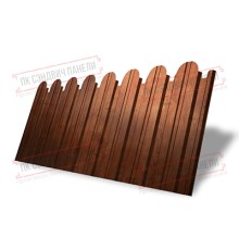 Профнастил фигурный С10 - 0,45 Окрас - Б, Print Elite Rowan.