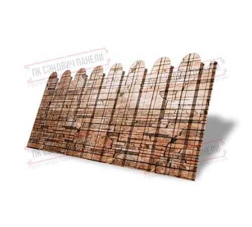 Профнастил фигурный С10 - 0,45 Окрас - Б, Print Elite с пленкой Sand Stone. Профнастил фигурный С10 - 0,45 Окрас - Б, Print Elite с пленкой Sand Stone.