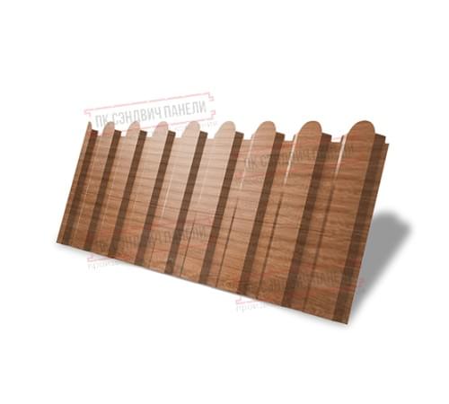 Профнастил фигурный С20 - 0,45 Окрас - А, Print Elite Honey Wood. Профнастил фигурный С20 - 0,45 Окрас - А, Print Elite Honey Wood.
