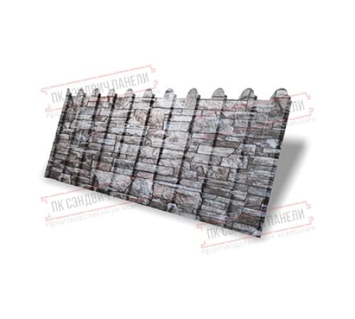 Профнастил фигурный C8 - 0,45 Print Elite Fine Stone.