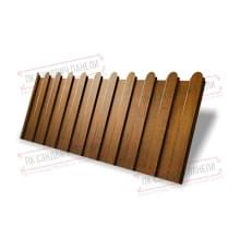 Профнастил фигурный C8 - 0,45 Print Premium Golden Wood.