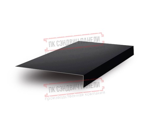 Планка карнизного свеса 200х30х2000 PURMAN-9005-0.5 Планка карнизного свеса 200х30х2000 PURMAN-9005-0.5