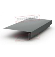 Планка карнизного свеса сложная 250х50х2000 ПЭ-7005-0.45