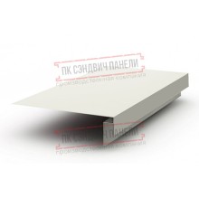 Планка карнизного свеса сложная 250х50х2000 ПЭ-9010-0.45