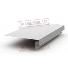 Планка карнизного свеса сложная 250х50х2000 ECOSTEEL_MA-Беленый Дуб-0.5