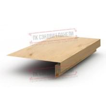 Планка карнизного свеса сложная 185х50х2000 ECOSTEEL-Сосна-0.5