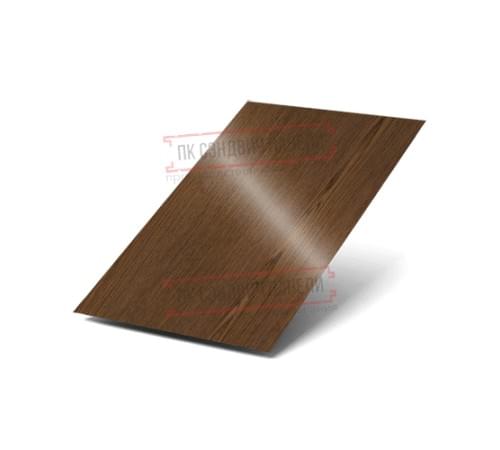 Лист плоский ECOSTEEL_MA-МореныйДуб-0.5 Лист плоский ECOSTEEL_MA-МореныйДуб-0.5