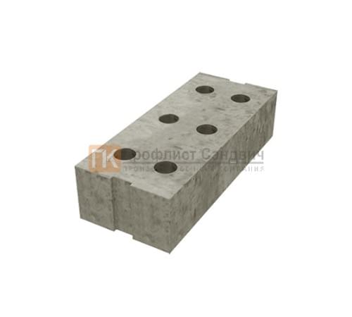 Бетонный блок 600х250х150 Бетонный блок 600х250х150