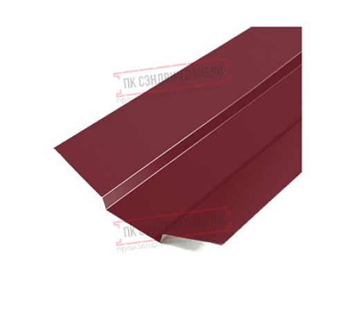 Планка ендовы верхняя 76х76х2000 Viking Ral3005-0.45 Планка ендовы верхняя 76х76х2000 Viking Ral3005-0.45