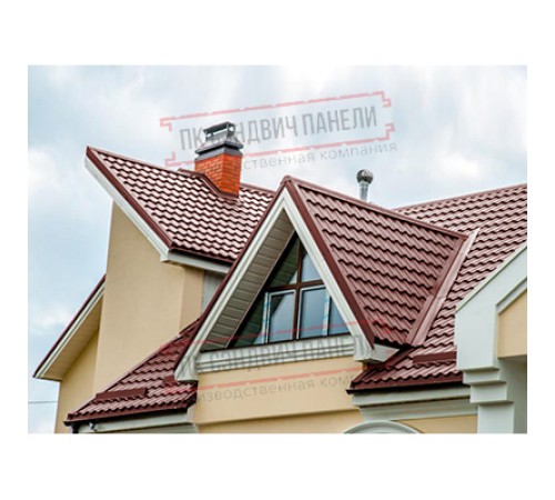 Планка ендовы верхняя 76х76х2000 Полиэстер Ral3009-0.45 Планка ендовы верхняя 76х76х2000 Полиэстер Ral3009-0.45