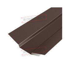 Планка ендовы верхняя 76х76х2000 Полиэстер Ral8017-0.4