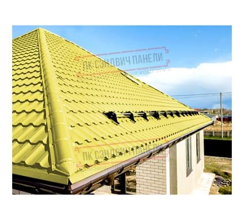 Планка конька круглого R110х2000 ПЭ-1018-0.5 Планка конька круглого R110х2000 ПЭ-1018-0.5