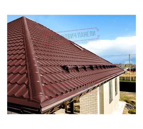 Планка конька круглого R110х2000 ПЭ-3009-0.5 Планка конька круглого R110х2000 ПЭ-3009-0.5
