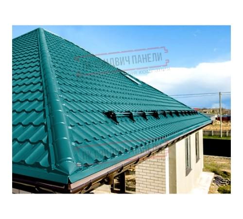 Планка конька круглого R110х2000 ПЭ-5021-0.5 Планка конька круглого R110х2000 ПЭ-5021-0.5