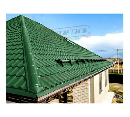 Планка конька круглого R110х2000 ПЭ-6002-0.5 Планка конька круглого R110х2000 ПЭ-6002-0.5