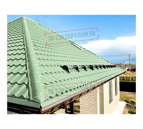 Планка конька круглого R110х2000 Norman ПЭ-6019-0.5 Планка конька круглого R110х2000 Norman ПЭ-6019-0.5