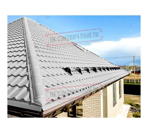 Планка конька круглого R110х2000 ПЭ-7047-0.5 Планка конька круглого R110х2000 ПЭ-7047-0.5