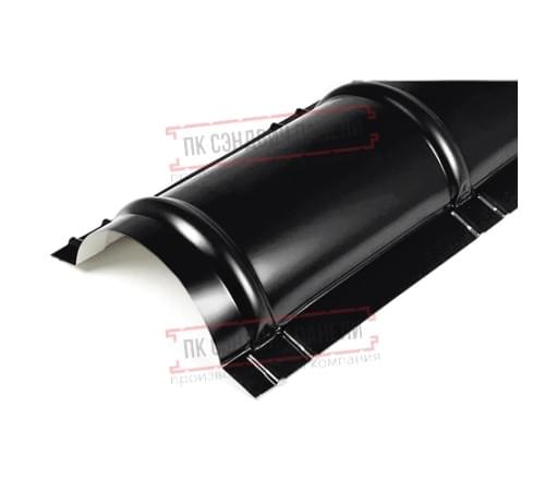 Планка конька круглого R110х2000 Viking E-9005-0.5 Планка конька круглого R110х2000 Viking E-9005-0.5