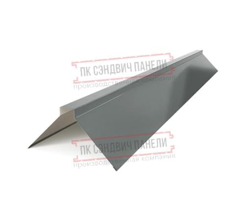 Планка конька плоского 120х120х2000 ПЭ-7005-0.45 Планка конька плоского 120х120х2000 ПЭ-7005-0.45