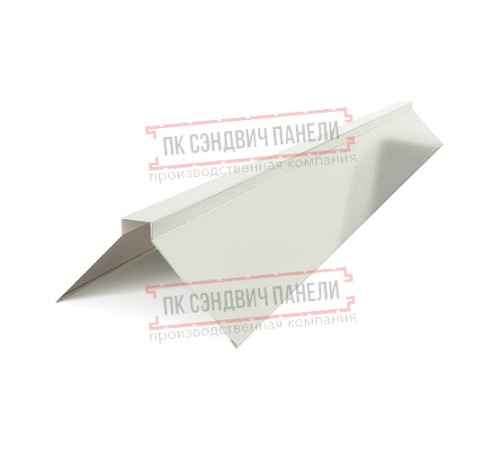 Планка конька плоского 150х150х2000 ПЭ-9002-0.5