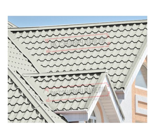 Планка конька плоского 150х150х2000 ПЭ-9002-0.5