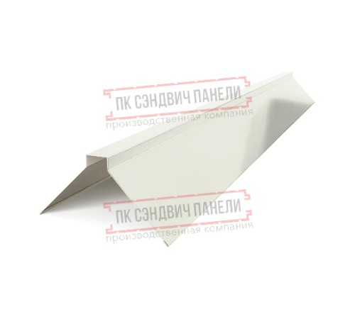 Планка конька плоского 120х120х2000 ПЭ-9003-0.5 Планка конька плоского 120х120х2000 ПЭ-9003-0.5