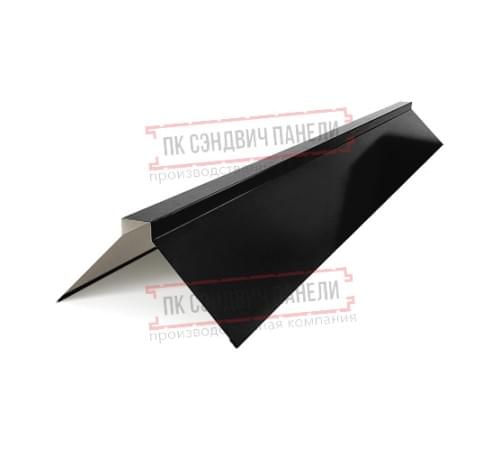 Планка конька плоского 150х150х2000 Viking E-9005-0.5 Планка конька плоского 150х150х2000 Viking E-9005-0.5