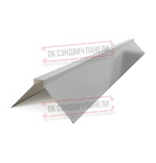 Планка конька плоского 190х190х2000 ПРМ-9006-0.5