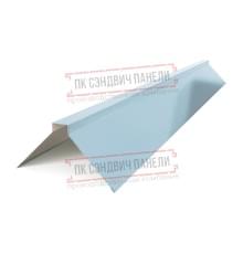 Планка конька плоского 120х120х2000 ПРМ-Met.Blue-0.5