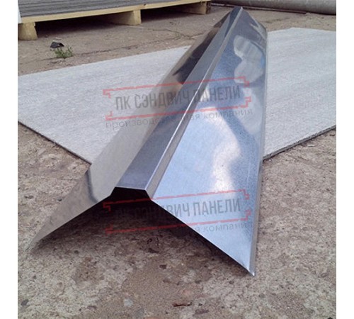 Планка конька плоского 120х120х2000 ОЦ-БЦ-0.45 Планка конька плоского 120х120х2000 ОЦ-БЦ-0.45