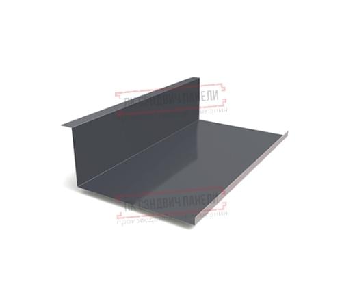 Планка примыкания нижняя 250х122х2000 Norman ПЭ-7024-0.5 Планка примыкания нижняя 250х122х2000 Norman ПЭ-7024-0.5
