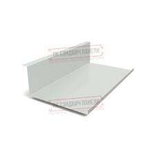 Планка примыкания нижняя 250х122х2000 ПЭ-7035-0.5