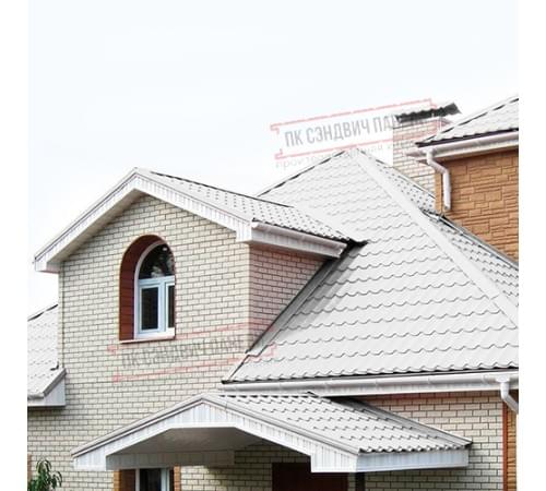 Планка примыкания нижняя 250х122х2000 Norman ПЭ-9003-0.5 Планка примыкания нижняя 250х122х2000 Norman ПЭ-9003-0.5
