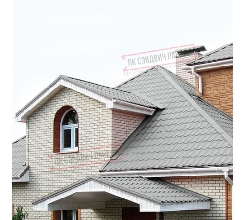 Планка примыкания нижняя 250х122х2000 ПРМ-9006-0.5 Планка примыкания нижняя 250х122х2000 ПРМ-9006-0.5