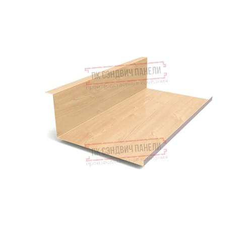 Планка примыкания нижняя 250х122х2000 ECOSTEEL-Клен-0.5 Планка примыкания нижняя 250х122х2000 ECOSTEEL-Клен-0.5