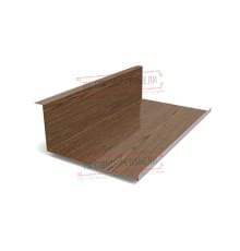 Планка примыкания нижняя 250х122х2000 ECOSTEEL_MA-МореныйДуб-0.5